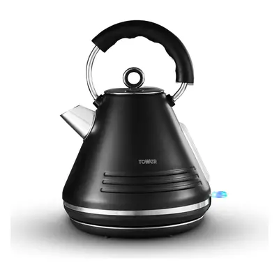 Tower Ash Pyramid Kettle Rapid Boiling T10074BLK (Black)