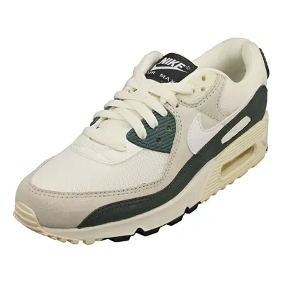 (4.5) Nike Air Max Womens Fashion Trainers in Off White Green