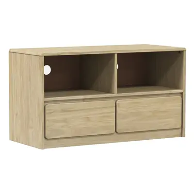 vidaXL TV Cabinet Storage TV Stand Media Cabinet TV Unit Oak Solid Wood Pine