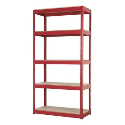 Warehouse Racking Unit with MDF Shelves - 350kg Per Shelf - Steel Frame