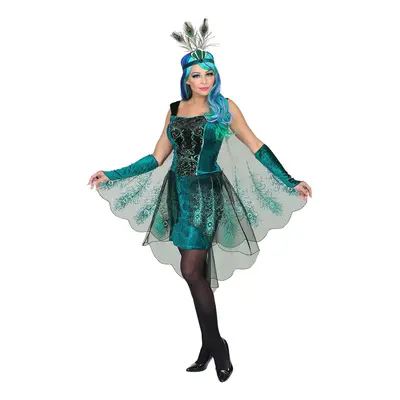 (L) Women's majestic peacock costume