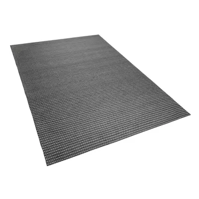 Wool Area Rug x cm Dark Grey KILIS