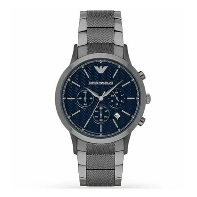 Emporio Armani Renato Men's WatchÂ¦Chronograph Navy DialÂ¦Gunmetal StrapÂ¦AR2505