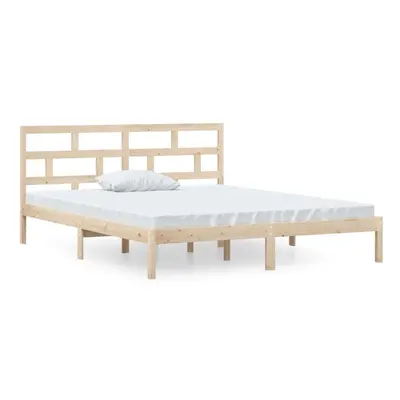 (brown, x cm) vidaXL Bed Frame Bed Base Bedstead Bedroom Mattress Foundation Solid Wood Pine