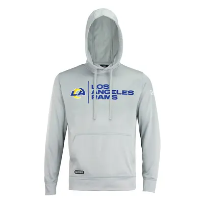 New Era NFL Mens cool grey gametime Pullover Performance Hoodie, Pro Football Sweatshirt, Los An