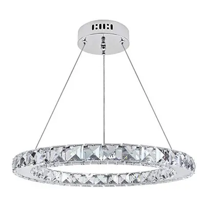 Modern Round Chandelier LED Ring Pendant Ceiling Light Cool White Dining Room Table Kitchen Isla