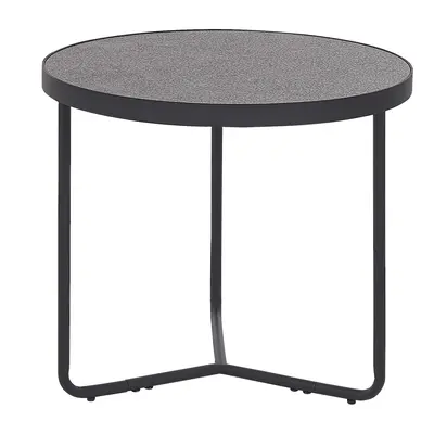 Coffee Table Concrete Effect with Black MELODY Small