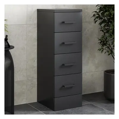 Alpine Black Drawer Storage Unit x 300mm