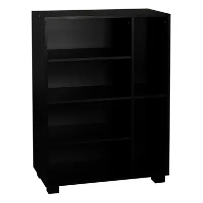 (No Drawer, Black) Section Wooden Bookcase Living Room Drawers