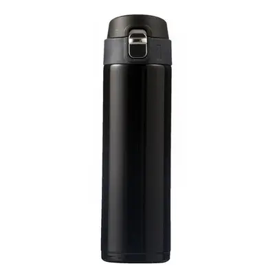 (Black) 500ML Vacuum Thermos Stainless Steel Insulated Cup Lightweight Water Bottle Outdoor Camp