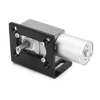 12V 125RPM Worm Gear Motor Reducer Motor with Bracket