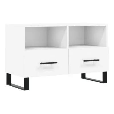 vidaXL TV Cabinet TV Unit Sideboard Media Unit TV Stand White Engineered Wood