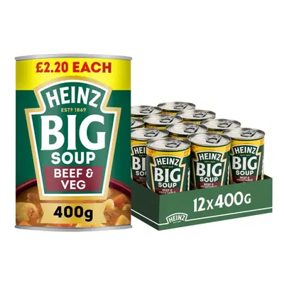 Heinz Big Soup Beef & Vegetable 400g ( Pack of )