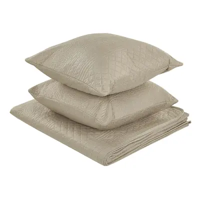 Bedspread with Cushions SHUSH x cm Taupe