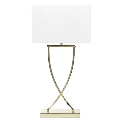 Table Lamp YASUNI Metal White-Gold