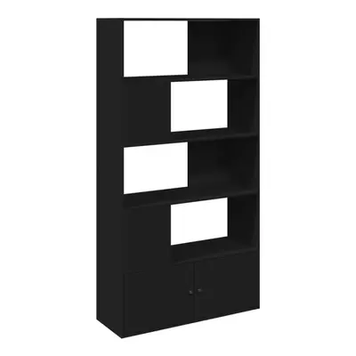 (black, x x cm) vidaXL Bookcase Bookshelf Book Rack Storage Cabinet Cupboard Engineered Wood