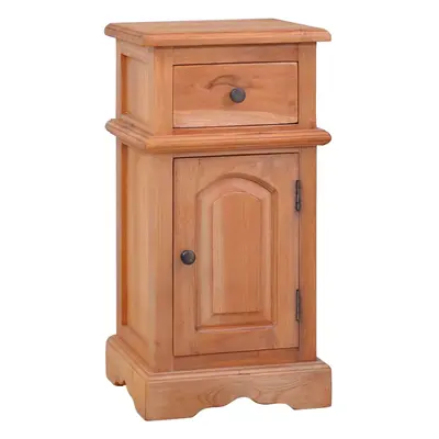 vidaXL Solid Mahogany Wood Bedside Cabinet Wooden Side Cabinet Nightstand