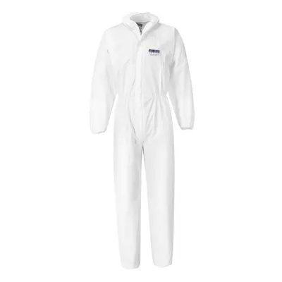 (White, XXL) Portwest Coverall PP/PE 65g (50pcs)