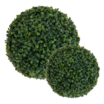 (4) Green Artificial Ball Plant Tree Indoor or Outdoor