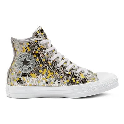 (UK 3-EU 35-US 5) Converse CTAS HI 562444C Pure Silver Womens UK