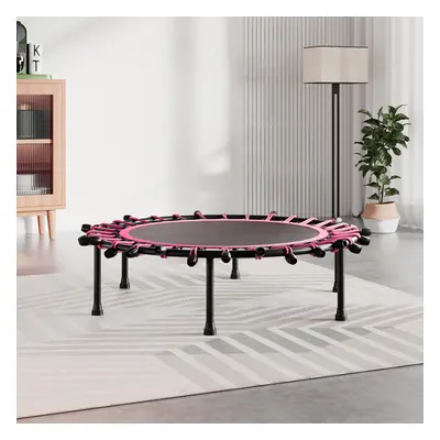 (Black&Pink) 40in Bungee Cords Round Trampoline