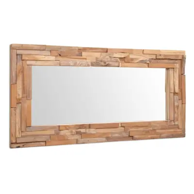 Decorative Mirror Teak 120x60 cm Rectangular