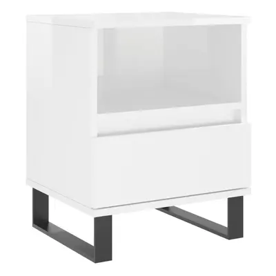 (high gloss white, pcs) vidaXL Bedside Cabinets Nightstand Side Table Bed Cabinet Engineered Woo