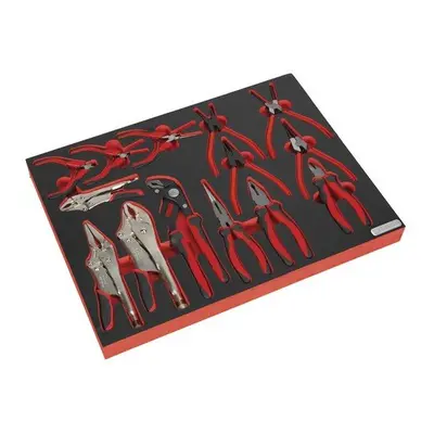 Sealey TBTP05 Tool Tray with Pliers Set 14pc