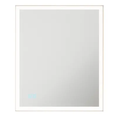 500 x 600mm IP44 LED Bathroom Mirror & Demister - Tunable White Diffused Border