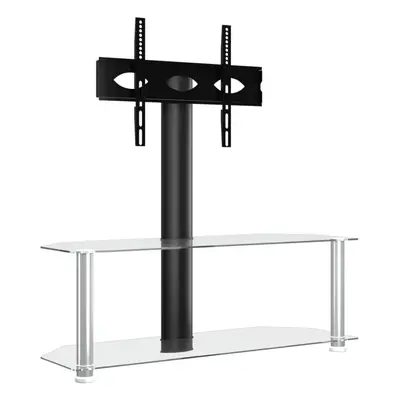 (silver, x x cm) vidaXL Corner TV Stand for Inch Universal Cantilever TV Floor Stand