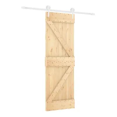 vidaXL Sliding Door with Hardware Set Interior Door Barn Door Solid Wood Pine