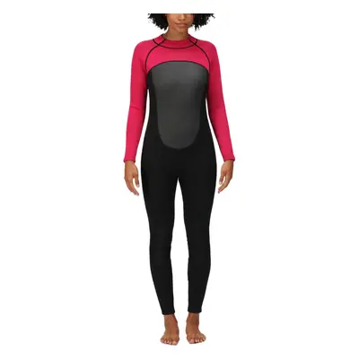 (6/8, Dark Cerise) Regatta Womens Full Surfing Watersports Back Zip Wetsuit - Dark Cerise