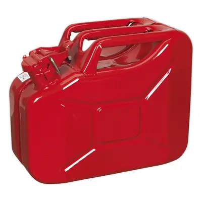 10 Litre Jerry Can - Leak-Proof Bayonet Closure - Fuel Resistant Lining - Red