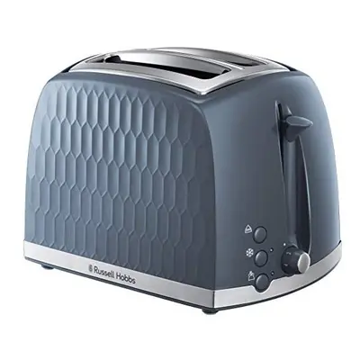 Russell Hobbs 2 Slice Toaster - Contemporary Honeycomb Design with Extra Wide Slots and High Lif