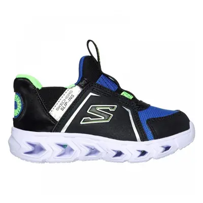 (6 (Children's)) Hypno-Flash 2.0 - Vexlux | Black/Blue/Lime | Childrens Light Up Trainers