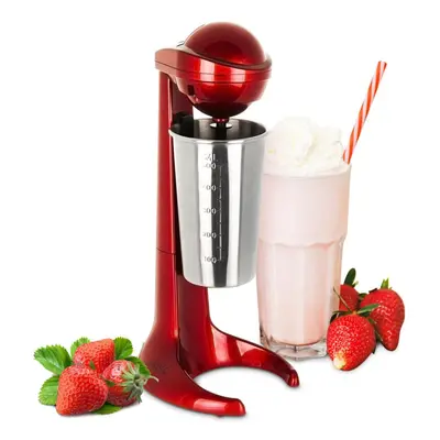 (Red) LIVIVO 100W Retro Milkshake Maker with Stand Mixer