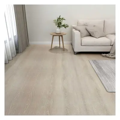 vidaXL 55x Self-adhesive Flooring Planks PVC 5.11 mÂ² Beige Laminate Floor Tile