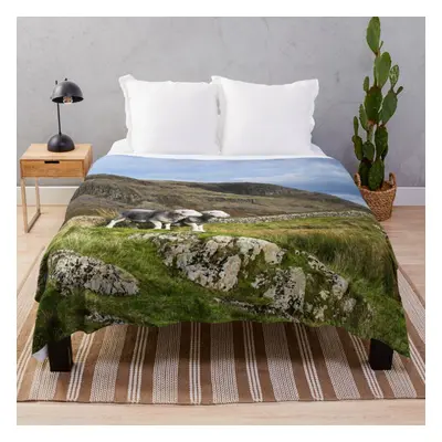 Fleece Throw Blanket Herdwick Sheep in The Lake District for Sofa Couch Kids x Inches