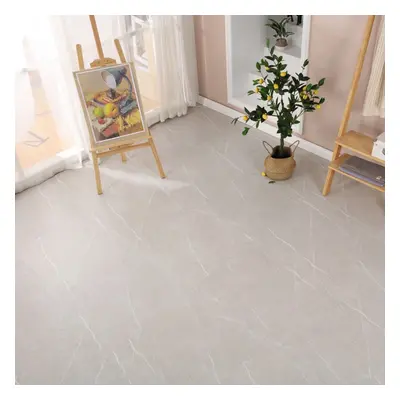 (Edgecomb Grey Marble, x Pack of = 8mÂ²) 60cm Square Marble Effect Vinyl Floor Tiles Self Adhesi