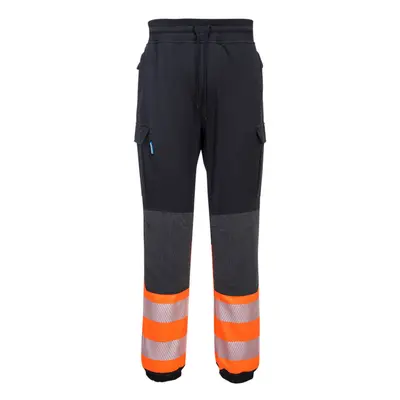 (Black/Orange, M) Portwest KX3 Hi-Vis Flexi Trouser