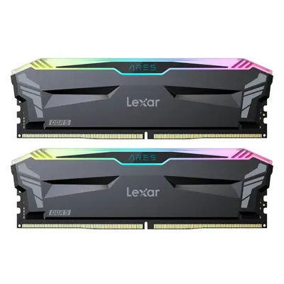 Lexar ARES Gaming 32GB (2 x 16GB) DDR5 6400mhz UDIMM RGB Lighting (w/ Heatsink) Black 1.4V