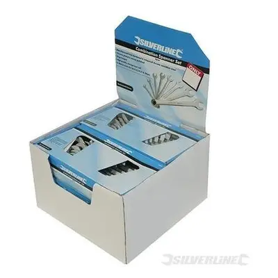 Silverline 8pce Combination Spanner Set Display Box Pack Of - 819mm - combination spanner displa