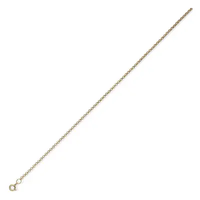 (7.25) Jewelco London 9ct Yellow Gold - Tight-linked Round Belcher Pendant Chain Necklace - 2.1m