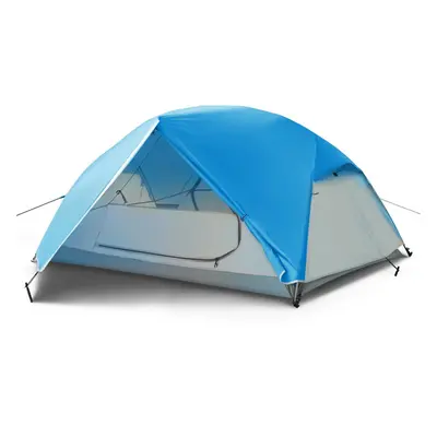 (Blue) Person Camping Tents Backpacking Tents Lightweight Portable Waterproof Easy Setup Tent fo