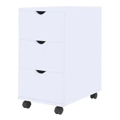 vidaXL Drawer Unit White Home Storage Cabinet Organiser Nightstand Furniture