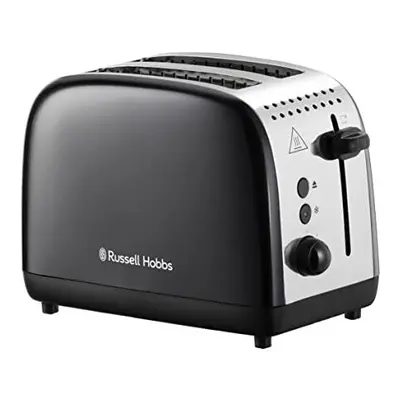 Russell Hobbs Stainless Steel Slice Toaster - Long Slots with Browning Settings and High Lift Fe