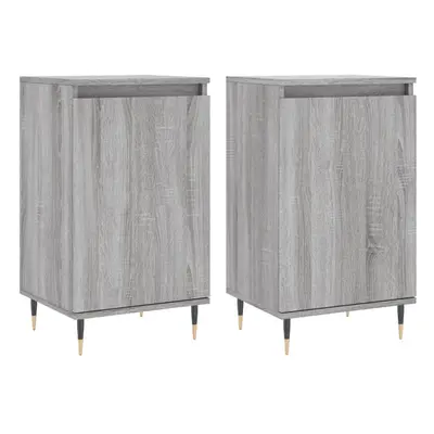 (grey sonoma, pcs) vidaXL Sideboard Storage Cabinet Cupboard Side Cabinet White Engineered Wood