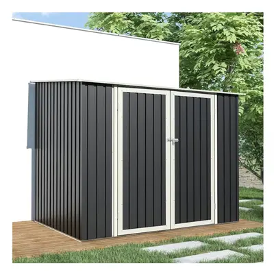 BillyOh Knighton Pent Metal Shed 7x5 Grey