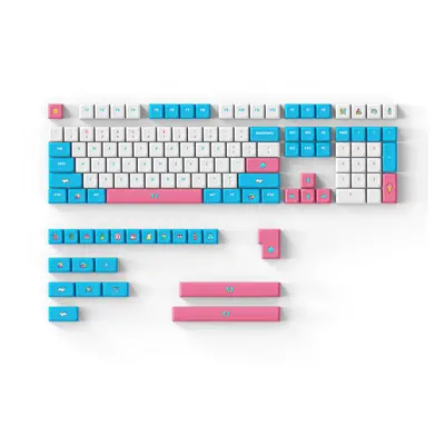 (XDA Profile) 128/129 Keys Colorful Summer Keycap Set Cherry/XDA Profile PBT Sublimation Keycaps