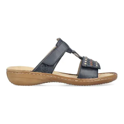 (6 (Adults')) | Navy | Womens Adjustable Mule Sandals